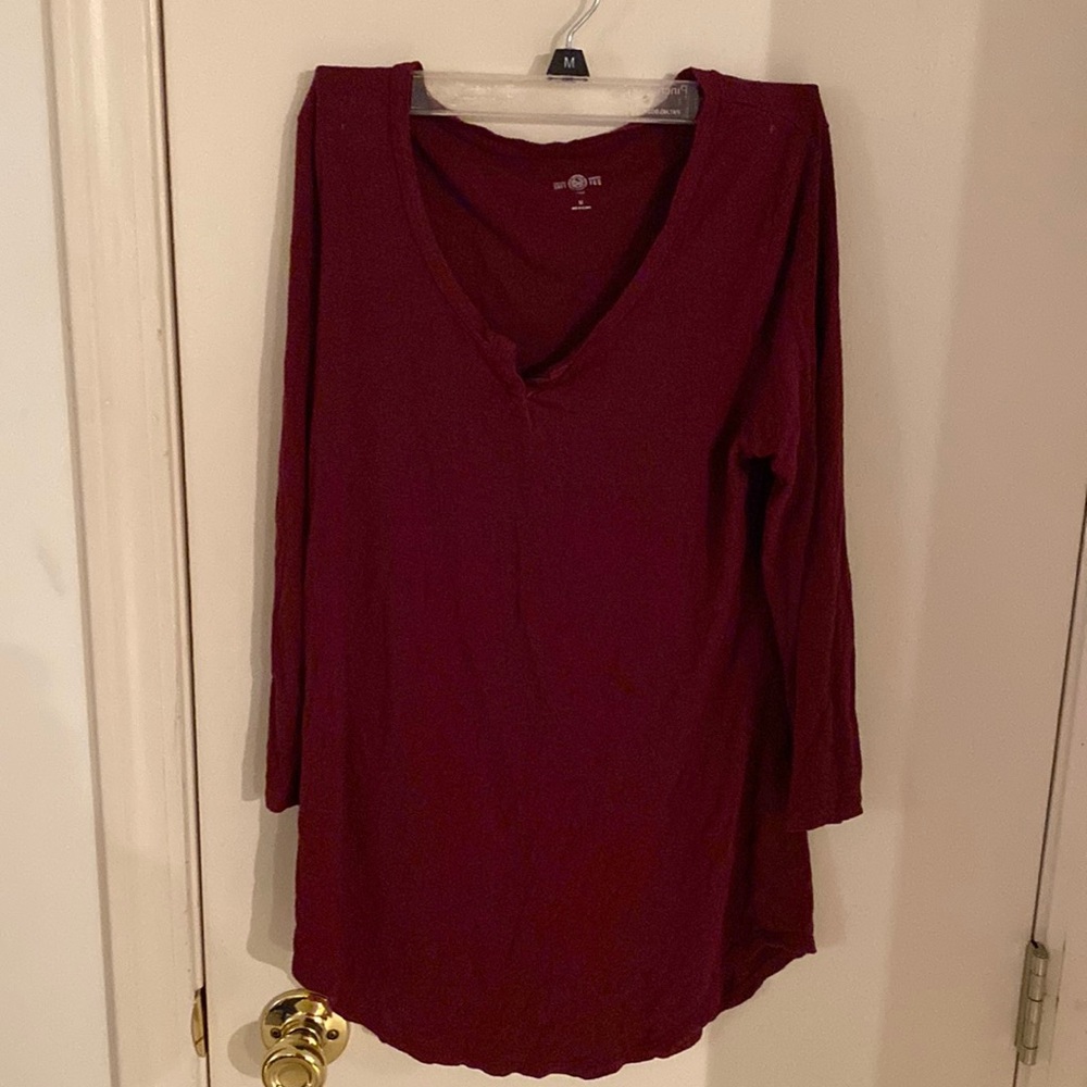 SO Maroon long sleeve top (Last Call)